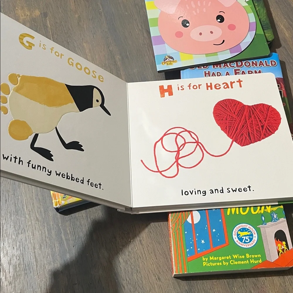 CHILDREN’S BOARD BOOKS SET OF 6 new kids books learning #43